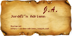 Jordán Adrienn névjegykártya