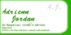 adrienn jordan business card